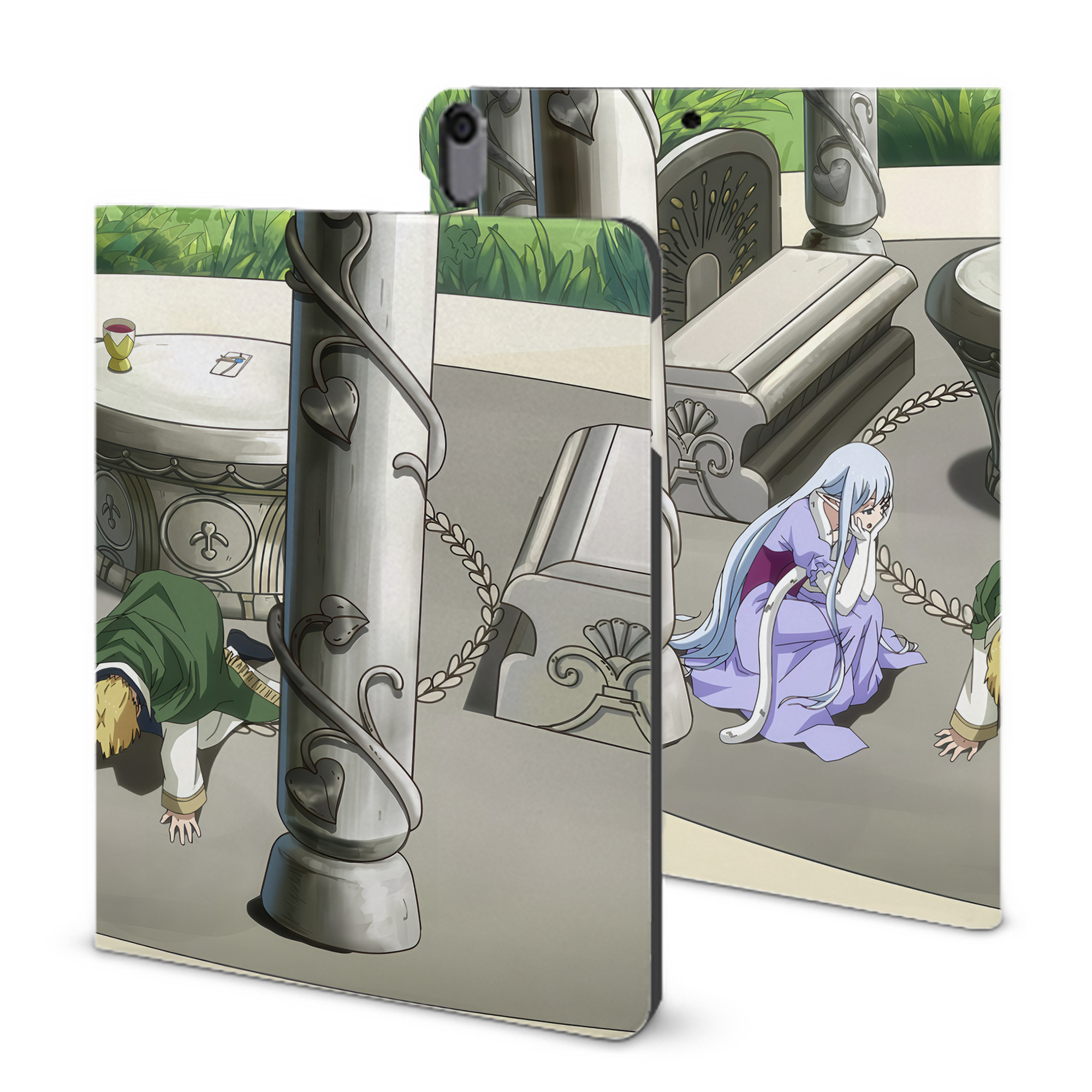 （画像用） 転スラ Regarding Reincarnated to Slime IPad ケース ブック型 PUレザー TPU 耐衝撃 軽量 薄型 ペン収納なし 全面保護 IPad 各モデル対応